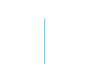 A simple blue vertical line against a transparent background.